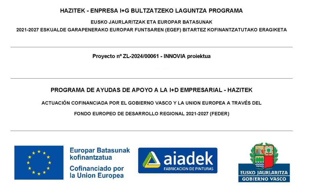 Pinturas AIADEK AVANZA en el proyecto INNOVIA